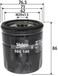 VALEO Olejový filter VALEO 586146 (586146)