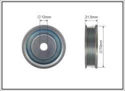 CAFFARO Vratná/vodiaca kladka rebrovaného klinového remeňa CAFFARO 500432 (500432)