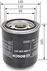 Bosch Patróna vysúšača vzduchu, pneumatický systém BOSCH 0 986 628 251 (0 986 628 251)