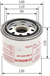 Bosch Patróna vysúšača vzduchu, pneumatický systém BOSCH 0 986 628 257 (0 986 628 257)