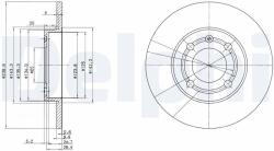 DELPHI Tarcza Ham. Seat Arosa (bg2911)