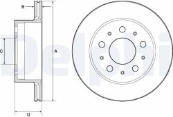 DELPHI Tarcza Ham. Fiat Ducato 06- Tyl (bg4796c)
