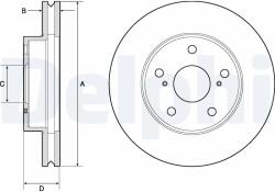 DELPHI Tarcza Ham. Toyota Hi-lux 05- (bg4758c)
