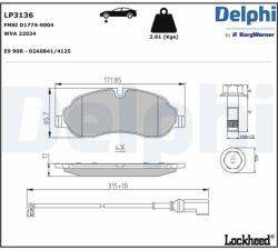 DELPHI Klocki Ham. Ford Transit 14- (lp3136)