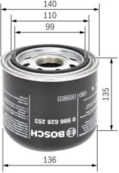 Bosch Patróna vysúšača vzduchu, pneumatický systém BOSCH 0 986 628 253 (0 986 628 253)