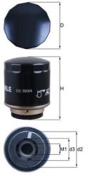 KNECHT Olejový filter KNECHT OC 593/4 (OC 593/4)