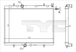 TYC Chladič motora TYC 726-0020-R (726-0020-R)