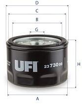 UFI Olejový filter UFI 23.730. 00 (23.730.00)