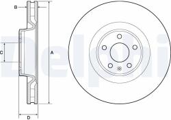 DELPHI Tarcza Ham. Przod Audi (bg9172c)