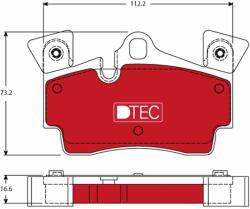 TRW Sada brzdových platničiek kotúčovej brzdy TRW GDB1652DTE (GDB1652DTE)