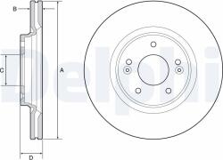 DELPHI Tarcza Ham. Hyundai I30 16- (bg4931c)