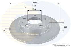 COMLINE Brzdový kotúč COMLINE ADC0421 (ADC0421)