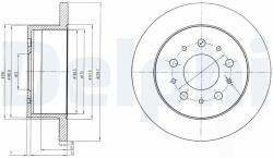 DELPHI Tarcza Ham. Fiat Ducato 06- Tyl (bg4061)