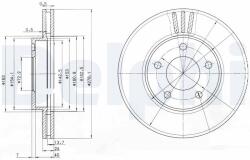 DELPHI Tarcza Ham. Ford Maveric -07 Przod (bg3792)