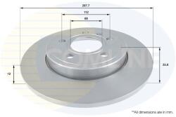 COMLINE Brzdový kotúč COMLINE ADC1468 (ADC1468)