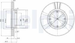 DELPHI Tarcza Ham. Hyundai Accent 94- (bg2394)