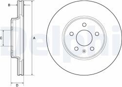 DELPHI Tarcza Ham. Audi A4 07- (bg4799c)