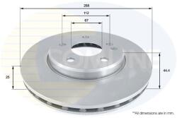 COMLINE Brzdový kotúč COMLINE ADC1641V (ADC1641V)