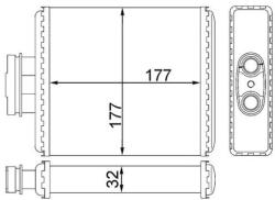 MAHLE Výmenník tepla vnútorného kúrenia MAHLE AH 75 000S (AH 75 000S)