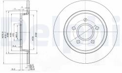 DELPHI Tarcza Ham. Ford Focus Ii Tyl (bg3897c)