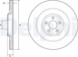 DELPHI Tarcza Ham. Jaguar F-type 12- Tyl (bg9194c)