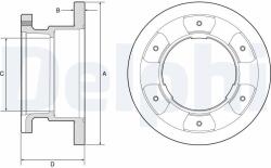 DELPHI Brzdový kotúč DELPHI BG9201 (BG9201)