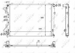 NRF Chladič motora NRF 58554 (58554)