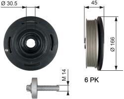 GATES Remenica kľukového hriadeľa GATES TVD1041A (TVD1041A)