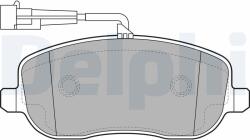 DELPHI Sada brzdových platničiek kotúčovej brzdy DELPHI LP2024 (LP2024)