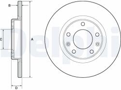 DELPHI Tarcza Ham. Citroen C4 Picasso 14- (bg4661c)