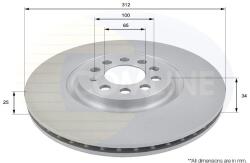 COMLINE Brzdový kotúč COMLINE ADC1438V (ADC1438V)
