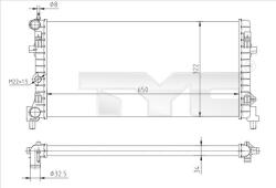 TYC Chladič motora TYC 737-0064-R (737-0064-R)