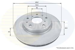 COMLINE Brzdový kotúč COMLINE ADC1830V (ADC1830V)