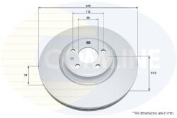 COMLINE Brzdový kotúč COMLINE ADC4010V (ADC4010V)