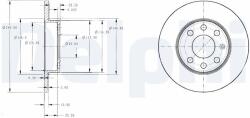 DELPHI Tarcza Ham. Opel Corsa C (bg3567)