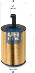 UFI Olejový filter UFI 25.023. 00 (25.023.00)