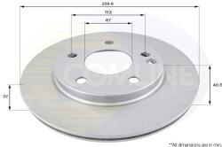 COMLINE Brzdový kotúč COMLINE ADC1605V (ADC1605V)