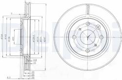 DELPHI Tarcza Ham. Peugeot 107/aygo (bg3976)