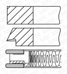 Goetze Engine Sada piestnych krúżkov GOETZE ENGINE 08-448800-00 (08-448800-00)