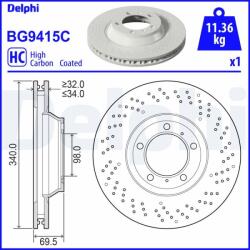 DELPHI Tarcza Ham. Przod Lewa (bg9415c)
