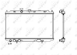 NRF Chladič motora NRF 53427 (53427)
