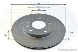 COMLINE Brzdový kotúč COMLINE ADC2730V (ADC2730V)