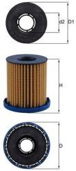 MAHLE Olejový filter MAHLE OX 1350 (OX 1350)