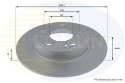 COMLINE Brzdový kotúč COMLINE ADC1670 (ADC1670)