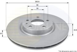 COMLINE Brzdový kotúč COMLINE ADC1805V (ADC1805V)