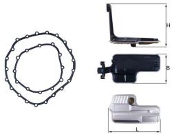 MAHLE Hydraulický filter automatickej prevodovky MAHLE HX 192D (HX 192D)