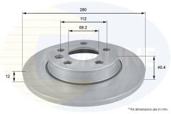 COMLINE Brzdový kotúč COMLINE - centralcar - 9 565 Ft