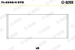 GLYCO Ojničné ložisko GLYCO 71-4246/4 STD (71-4246/4 STD)
