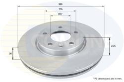 COMLINE Brzdový kotúč COMLINE ADC1153V (ADC1153V)