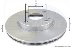 COMLINE Brzdový kotúč COMLINE - centralcar - 8 140 Ft